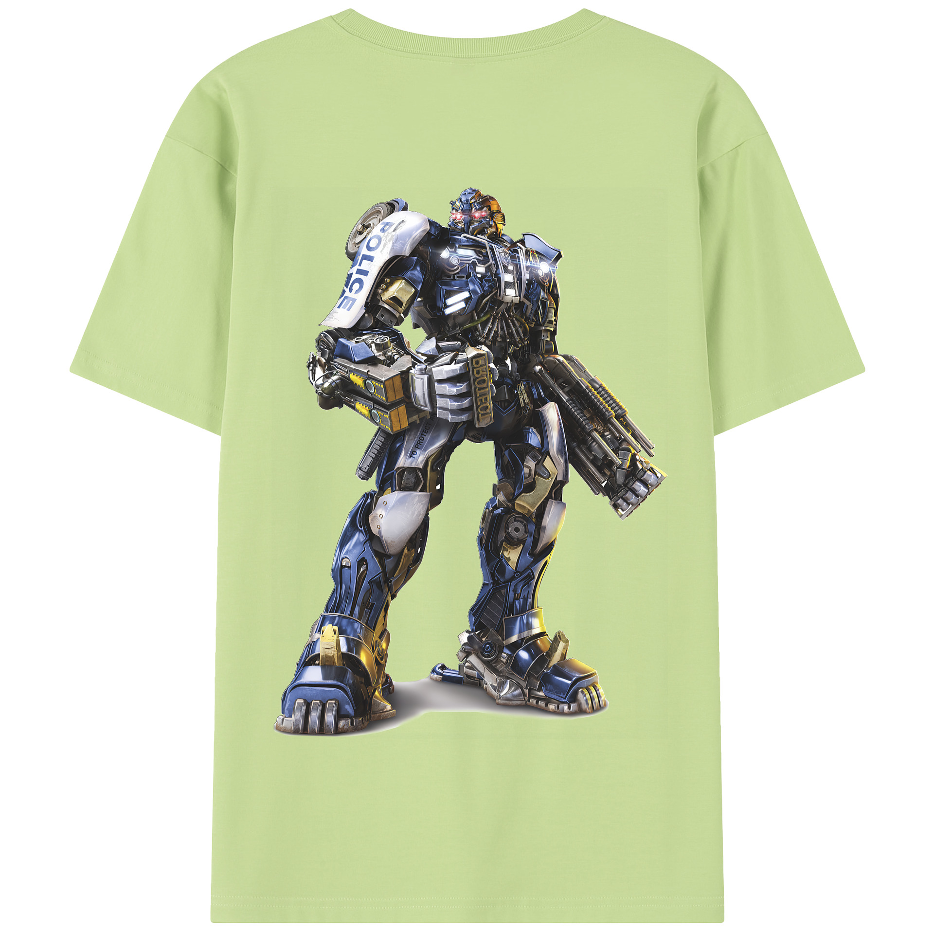 （画像用） Transformers トランスフォーマー 綿100％半袖Tシャツ（背面プリント）